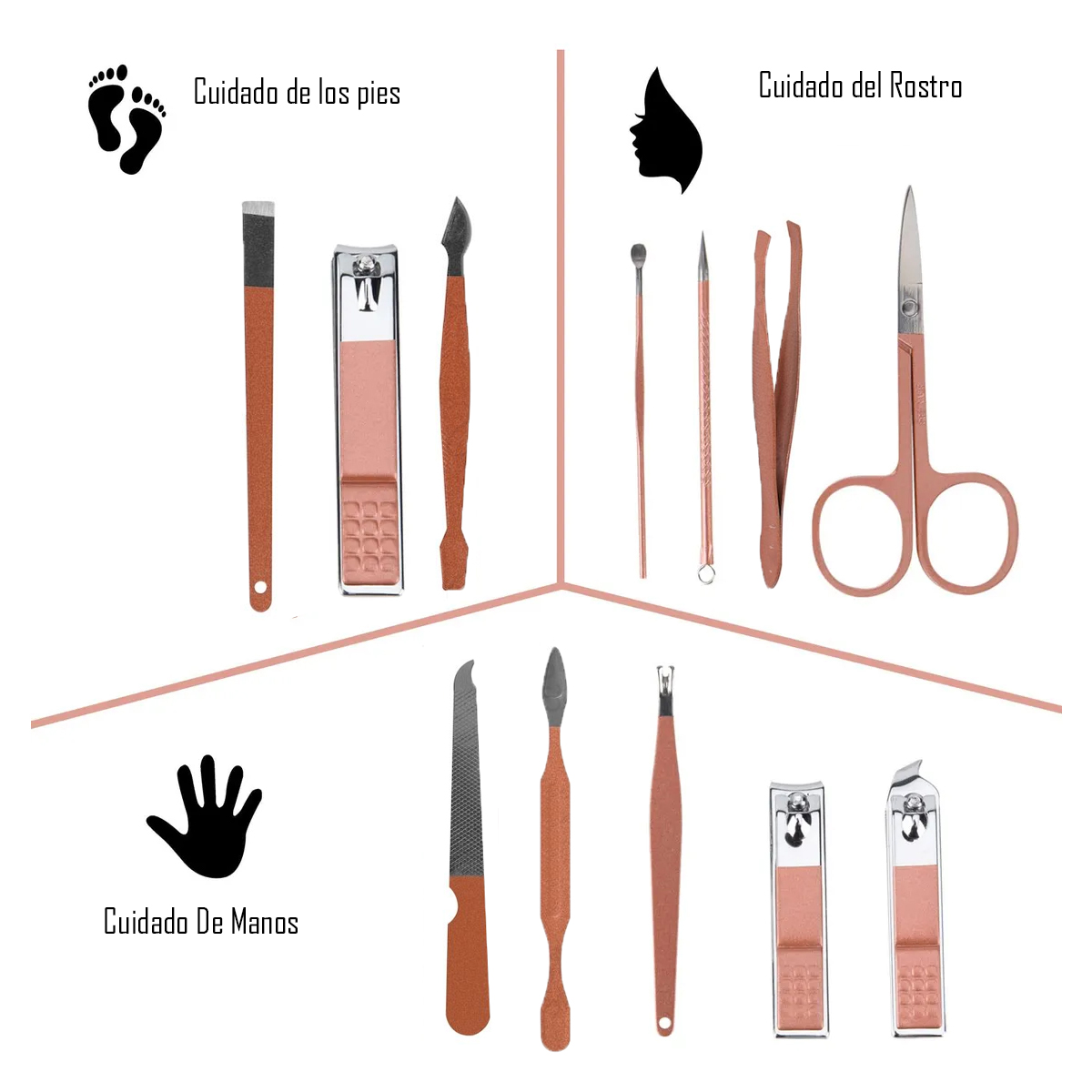 Miniatura 5 de Set De Herramientas Manicure x 12 Piezas